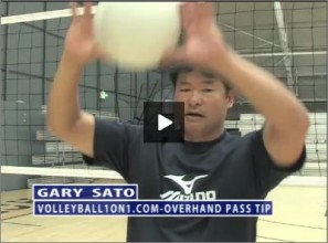 volleyball overhand pass